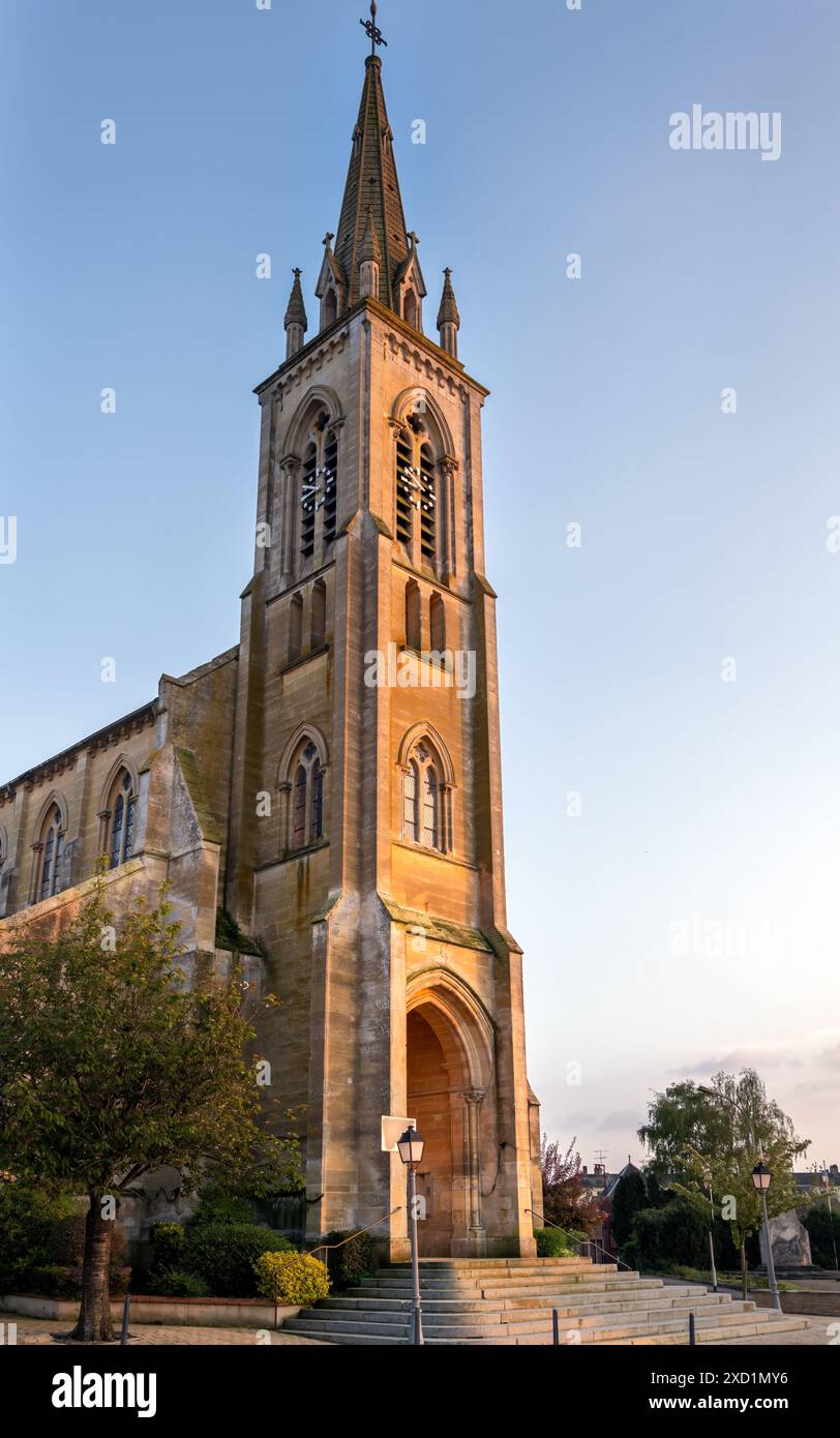 St Peter church in Gacé, Orne, Normandy, France Stock Photo