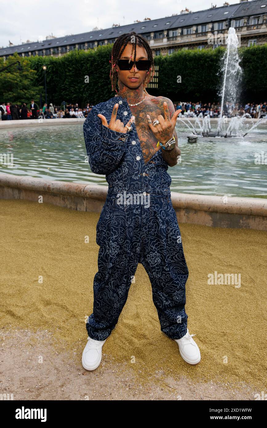 Paris, Frankreich. 19th June, 2024. Swae Lee attends KENZO Spring/Summer 2025 Runway during