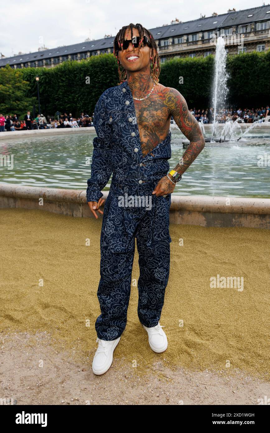 Paris, Frankreich. 19th June, 2024. Swae Lee attends KENZO Spring/Summer 2025 Runway during