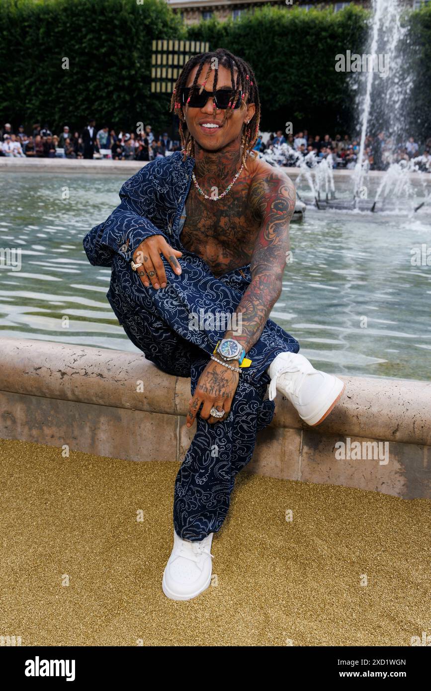 Paris, Frankreich. 19th June, 2024. Swae Lee attends KENZO Spring/Summer 2025 Runway during