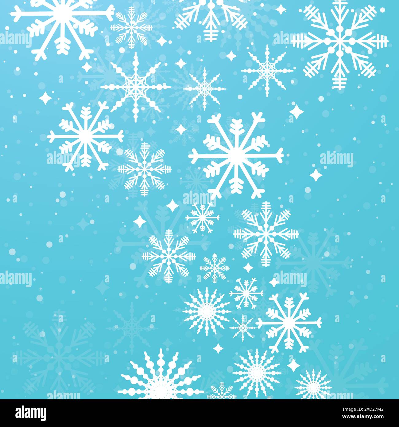 Winter blue background with snowflakes vector Stock Vector Image & Art ...