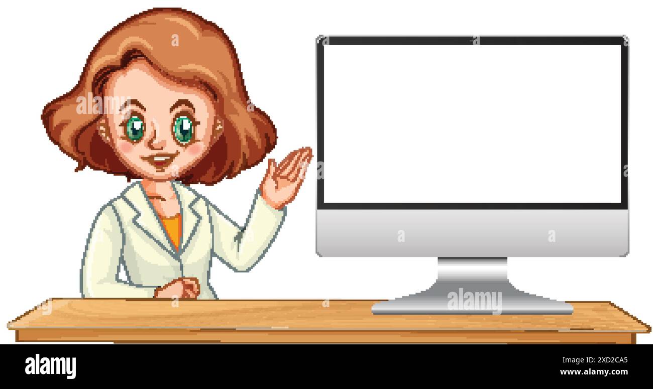 Desk beside Stock Vector Images - Alamy