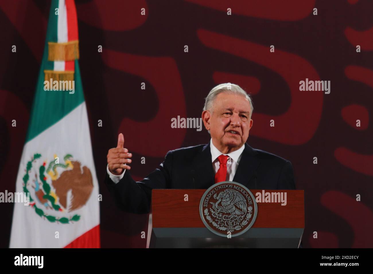 Non Exclusive: Outgoing President of Mexico, Andres Manuel Lopez ...