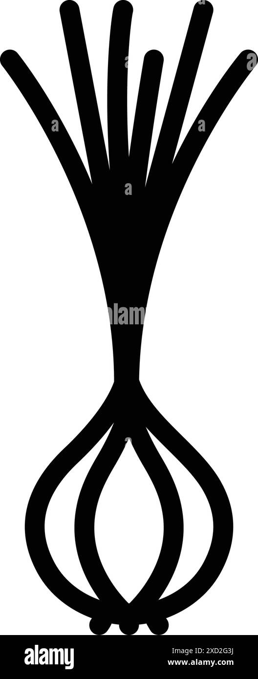 Spring onion leaves Stock Vector Images - Alamy
