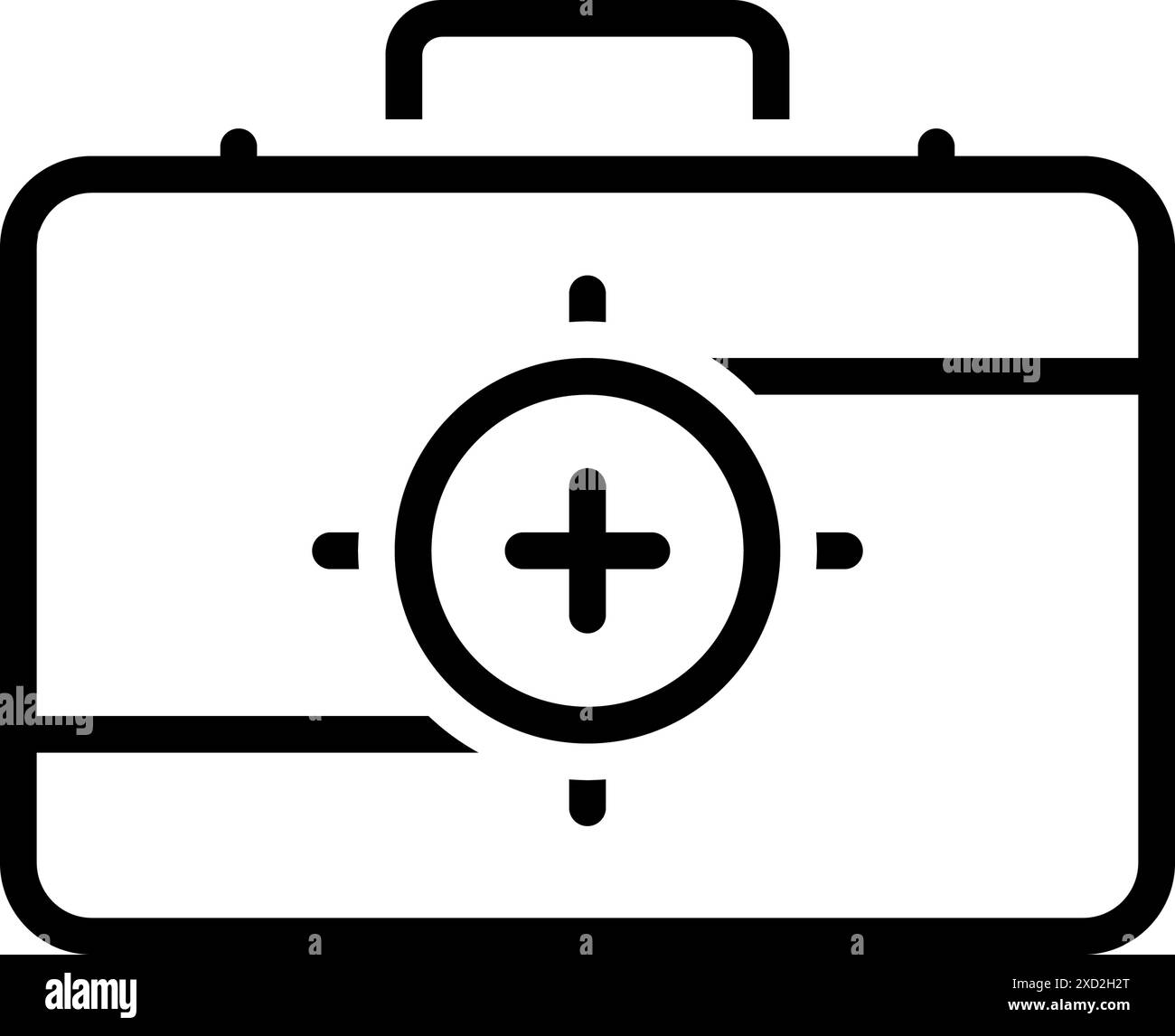 First aid kit vector vectors Black and White Stock Photos & Images - Alamy
