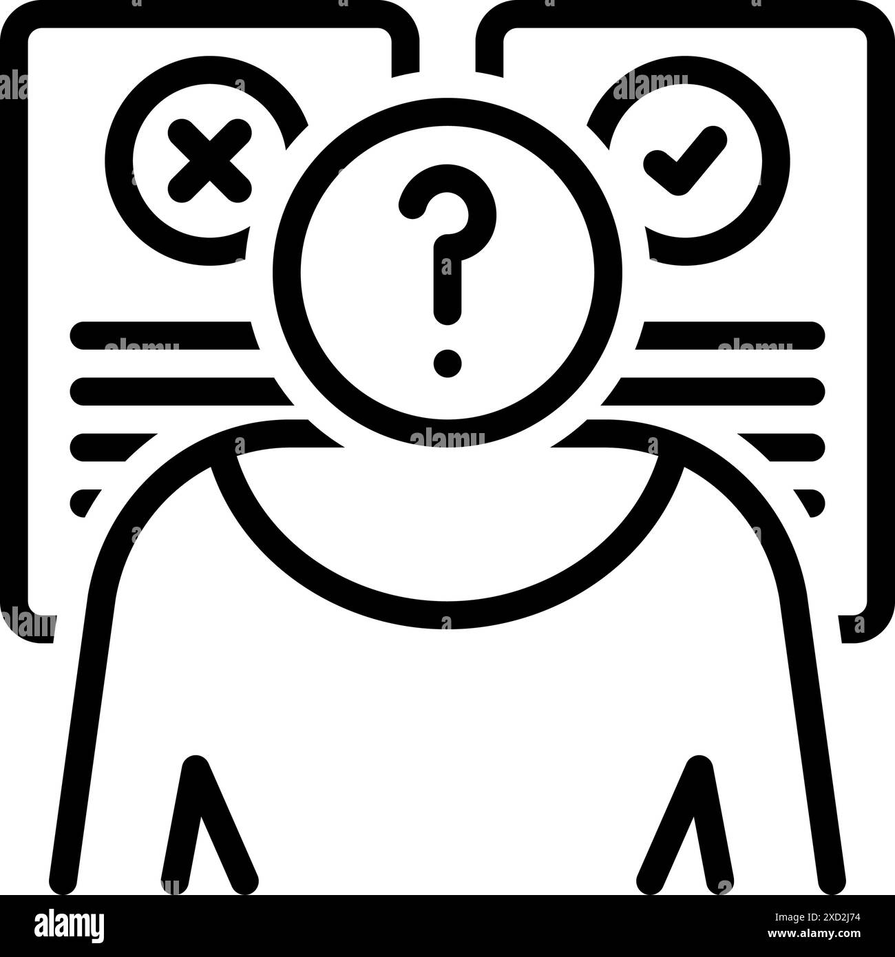 Icon of the assumption Stock Vector Images - Alamy