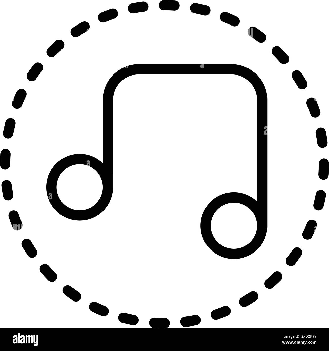 Icon for tone,note Stock Vector