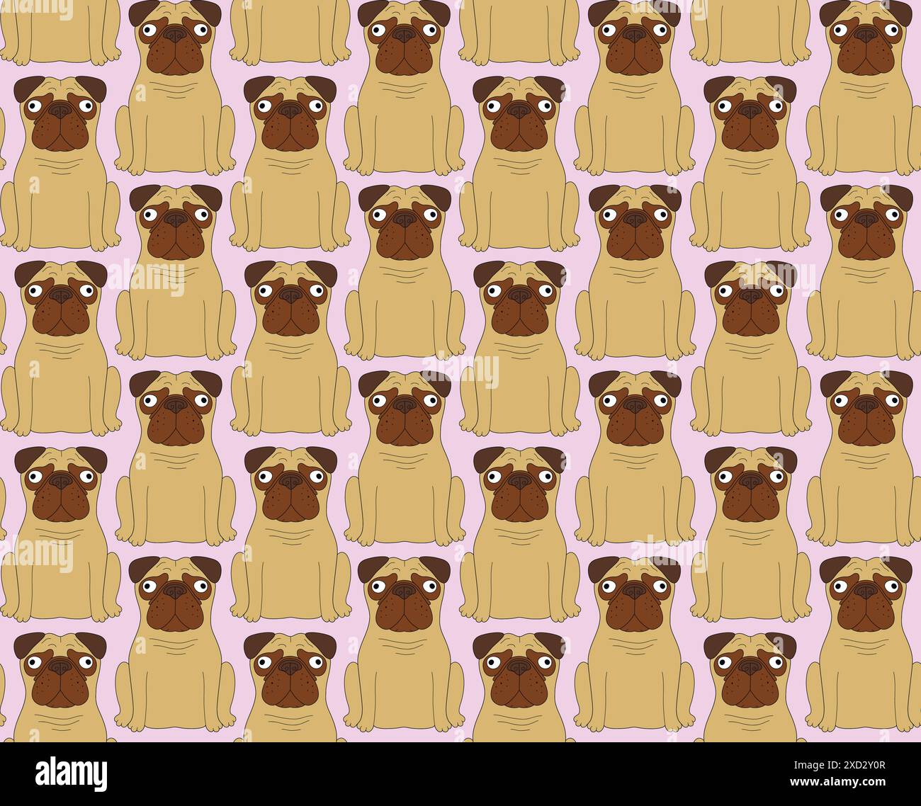 Funny dogs. Seamless background Stock Vector Image & Art - Alamy