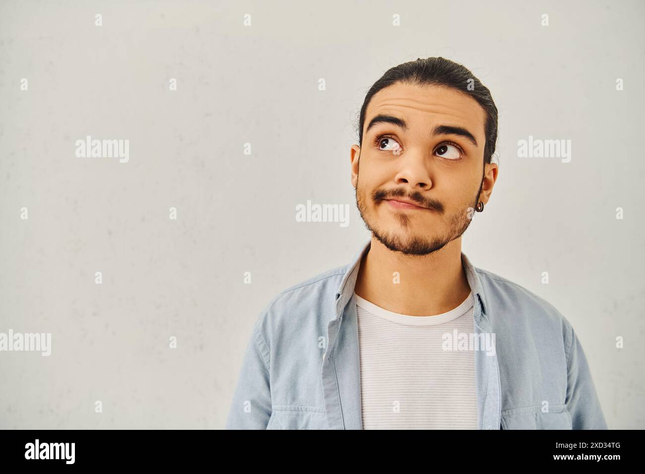 Mustache gazes hi-res stock photography and images - Alamy