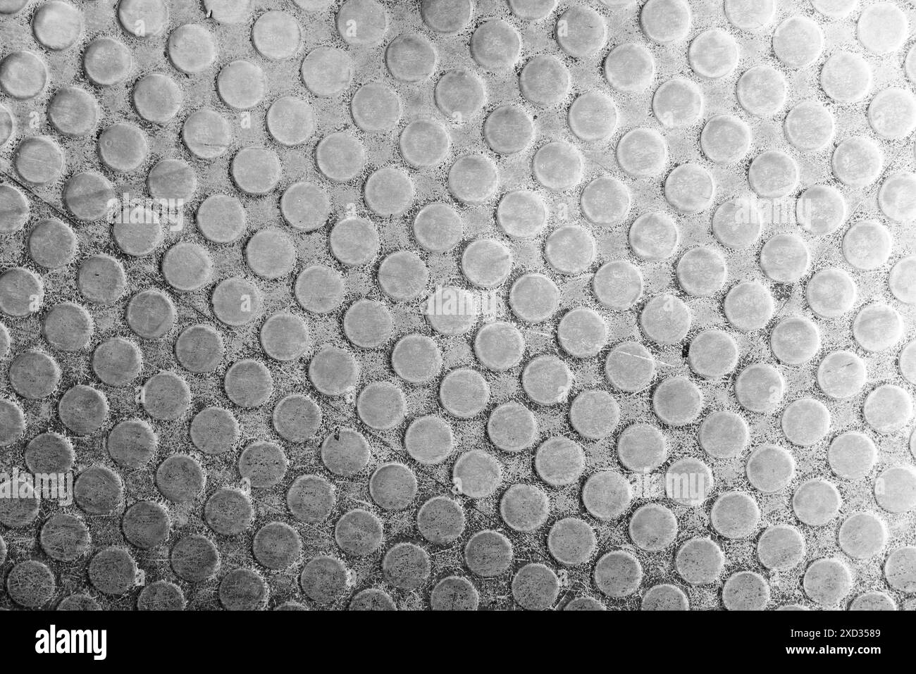 Rubber mat with a non-slip pattern. Circles relief background texture Stock Photo