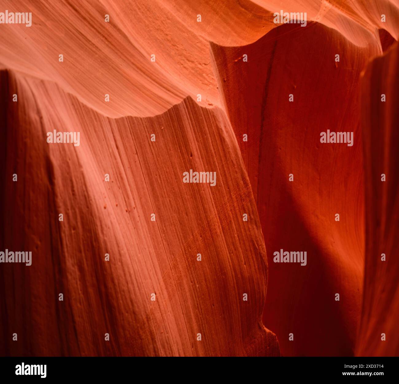Orange coloured rocks in Antelope Canyon, Arizona, USA. Vertical format ...