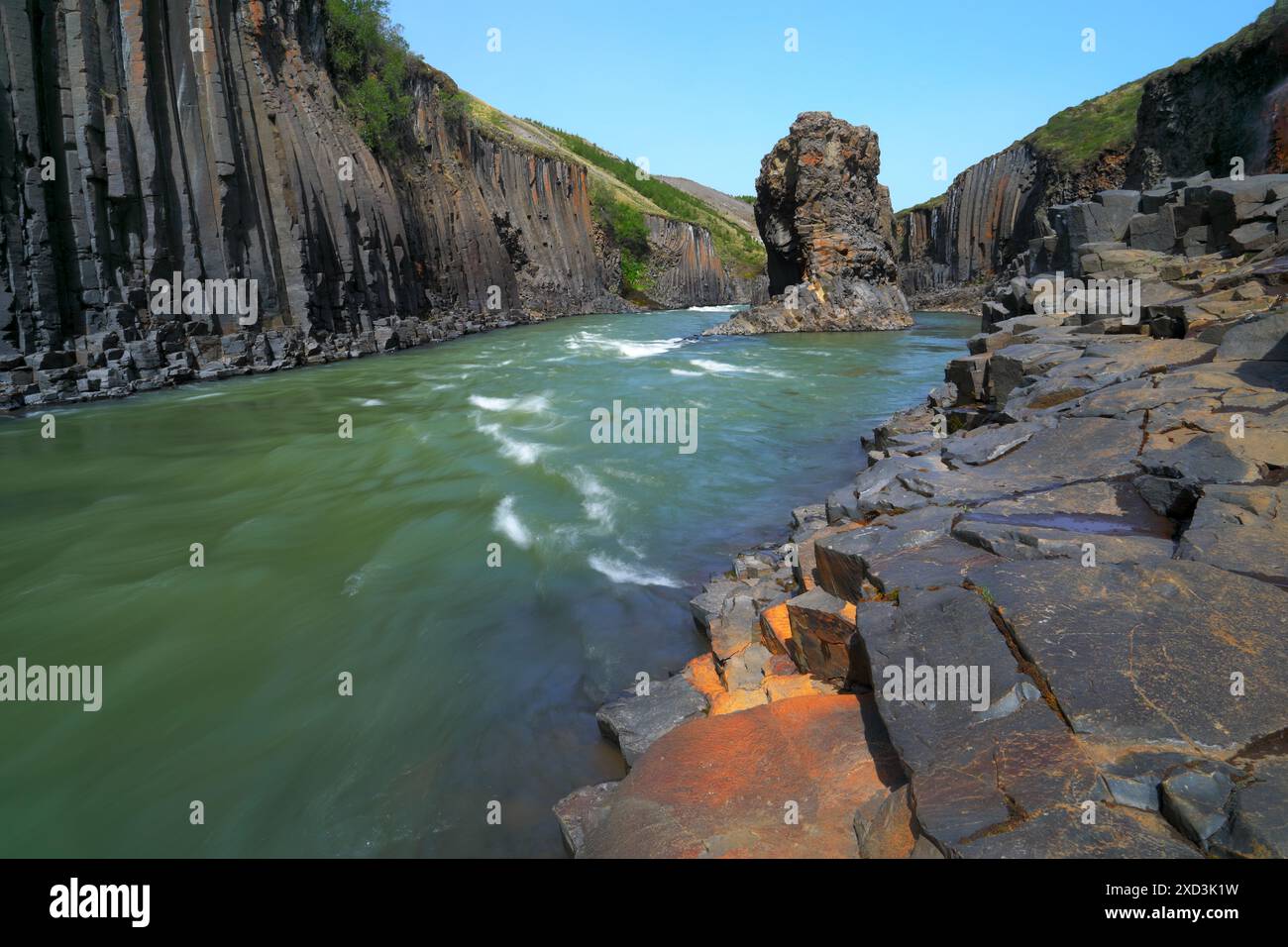 Basalt column canyon of the jokulsa a dal hires stock photography and images Alamy