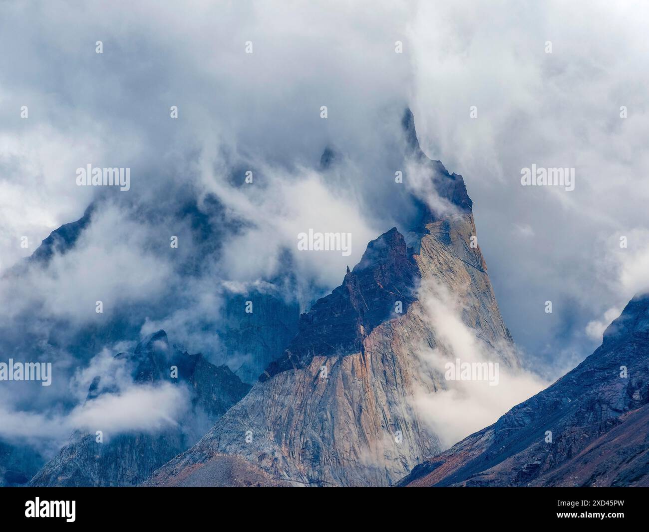 Chile Rocks Dramatic landscape, rocks, Torres del Paine National Park, Patagonia ...
