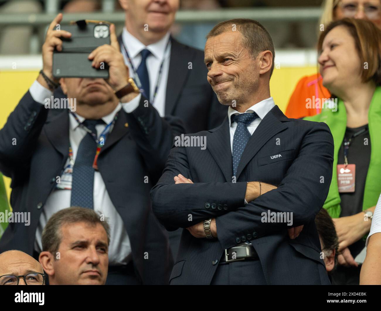 Aleksander Čeferin (UEFA), GER, Slowenien (SVN) vs. Serbien (SRB ...