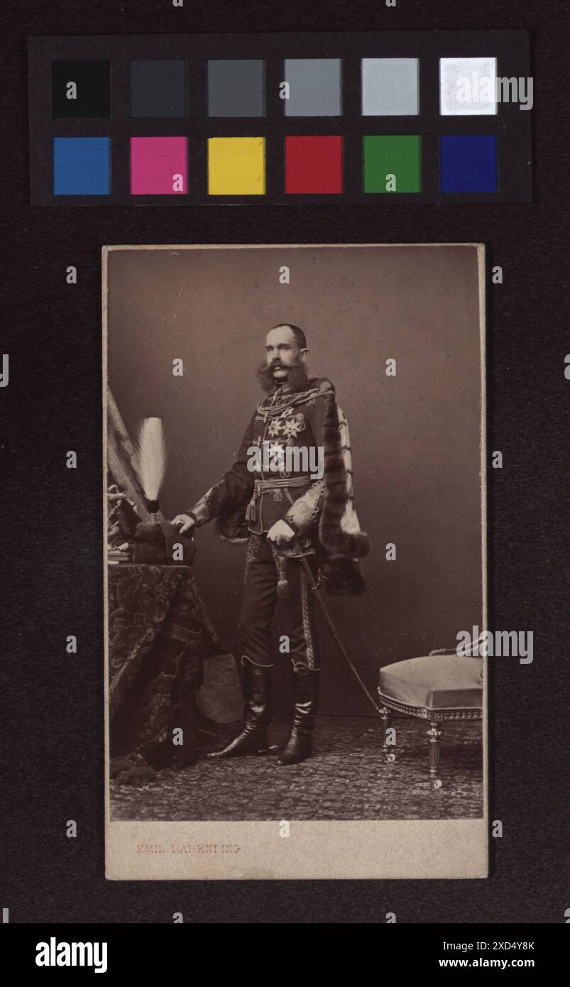 Kaiser Franz Joseph I. (1830-1916), in ungarischer Feldmarschalluniform ...