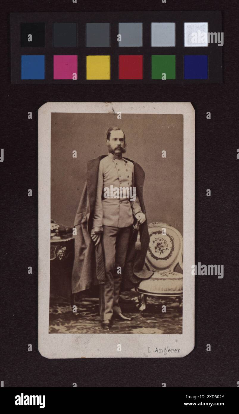 Kaiser Franz Joseph I. (1830-1916), in Feldmarschalluniform Ludwig ...