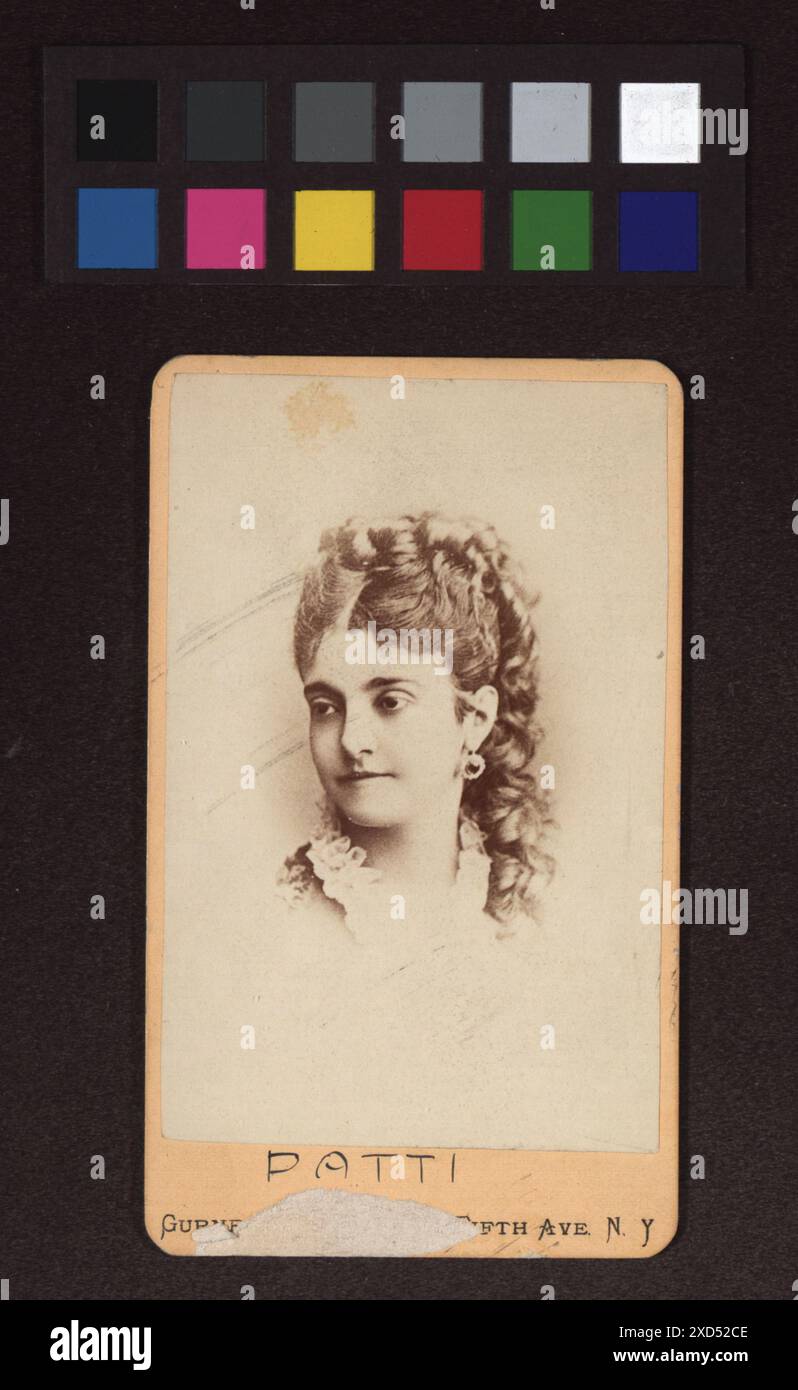Opera Singer Patti Portrait of Carlotta Patti, female opera singer, captured around 1860 ...