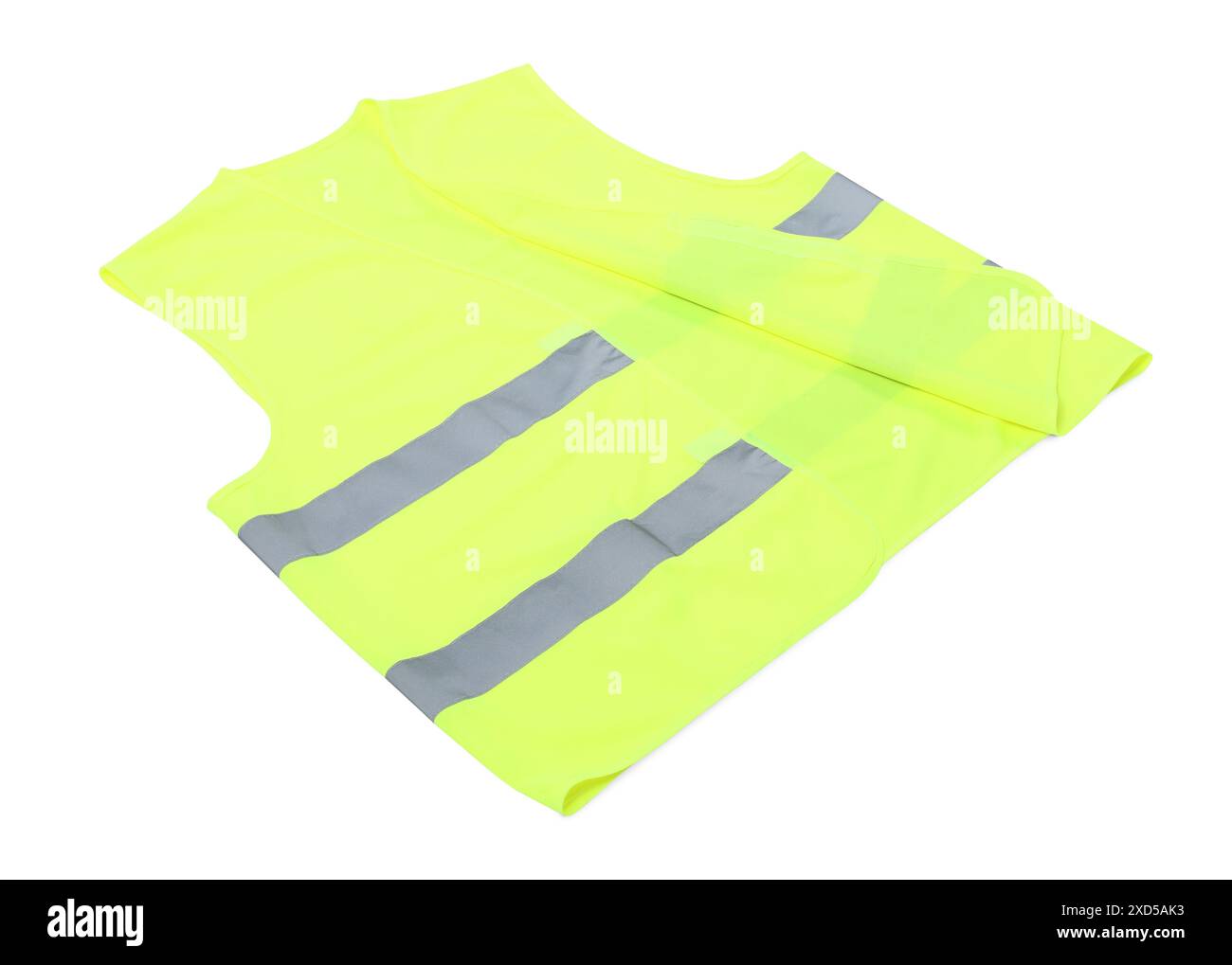 Reflective vest isolated on white. Safety equipment Stock Photo - Alamy