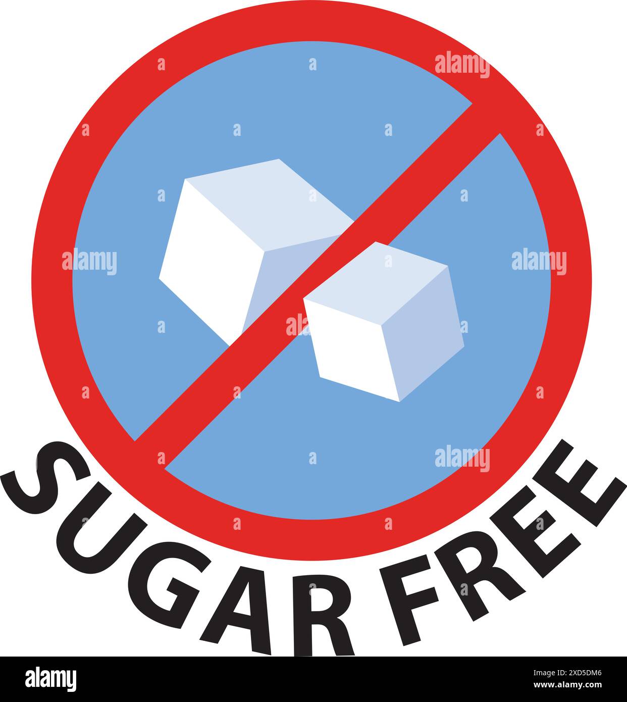 No sugar added package Stock Vector Images - Alamy
