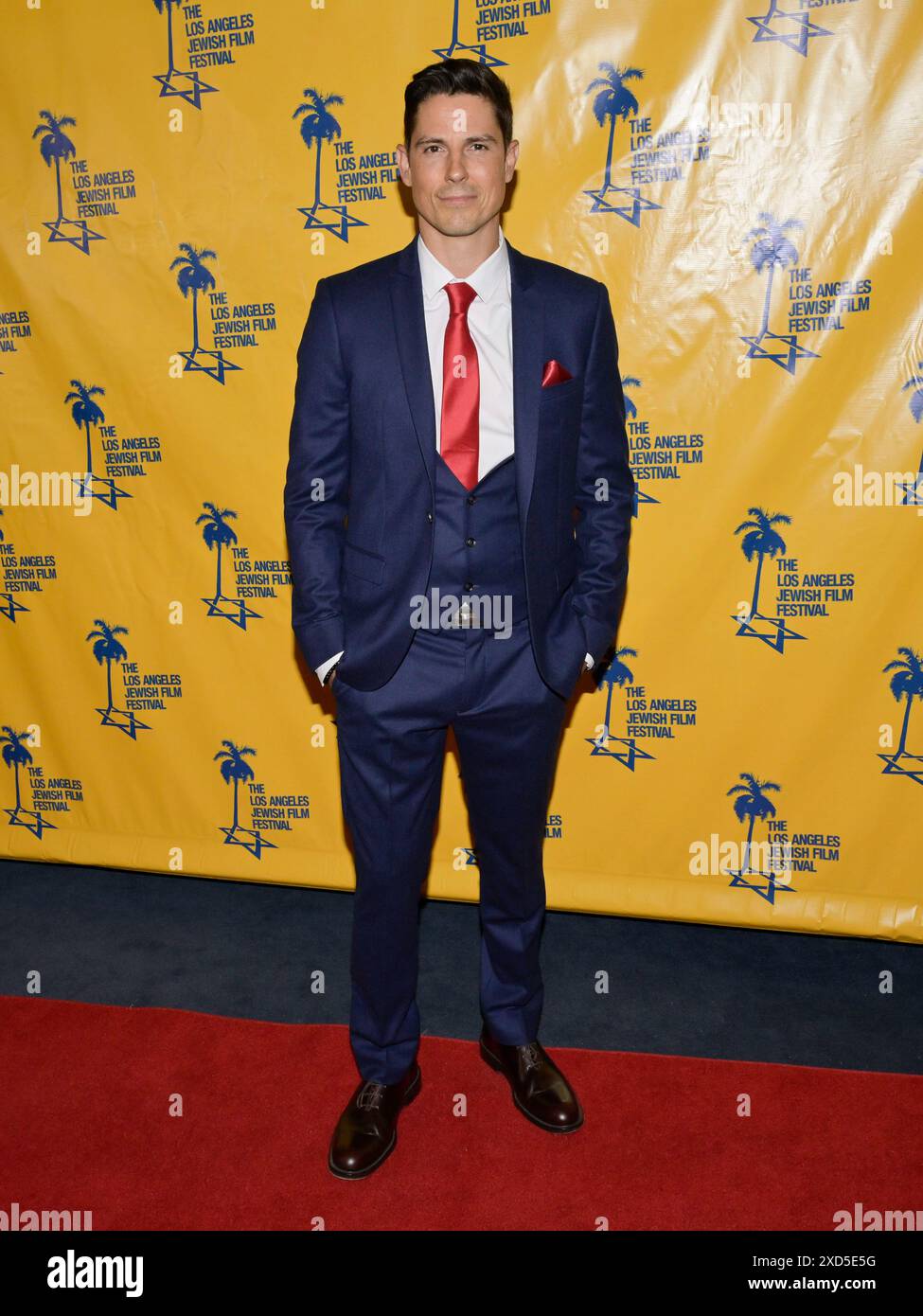 June 19, 2024, Beverly Hills, California, USA: Sean Faris attends the 2024  Los Angeles Jewish Film Festival Opening Night Gala for ''Guns \u0026 Moses'  (Credit Image: © Billy Bennight/ZUMA Press Wire) EDITORIAL, image size:975x1390