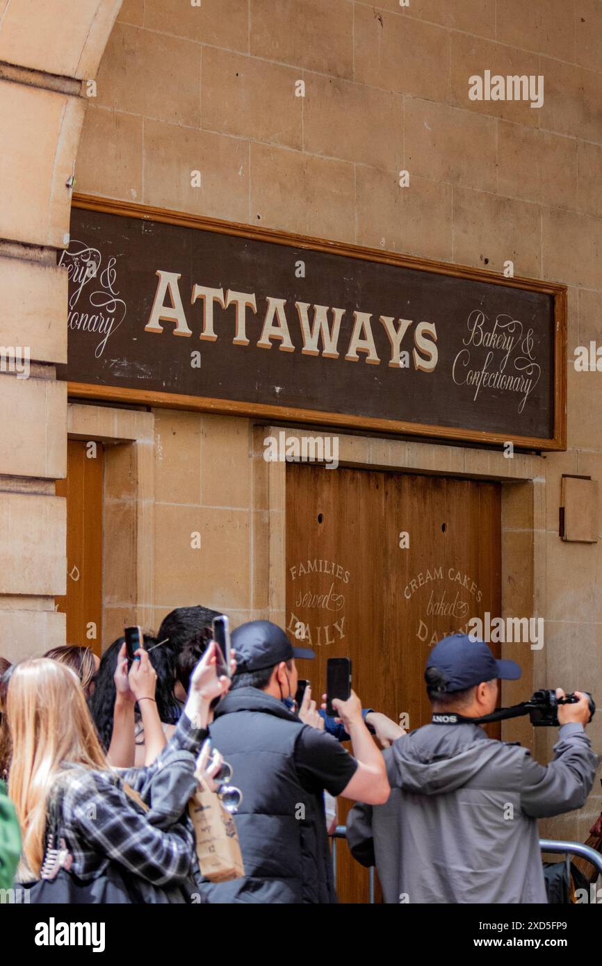 Filming takes place in Bath, UK for Agatha Christie's The Seven Dials ...