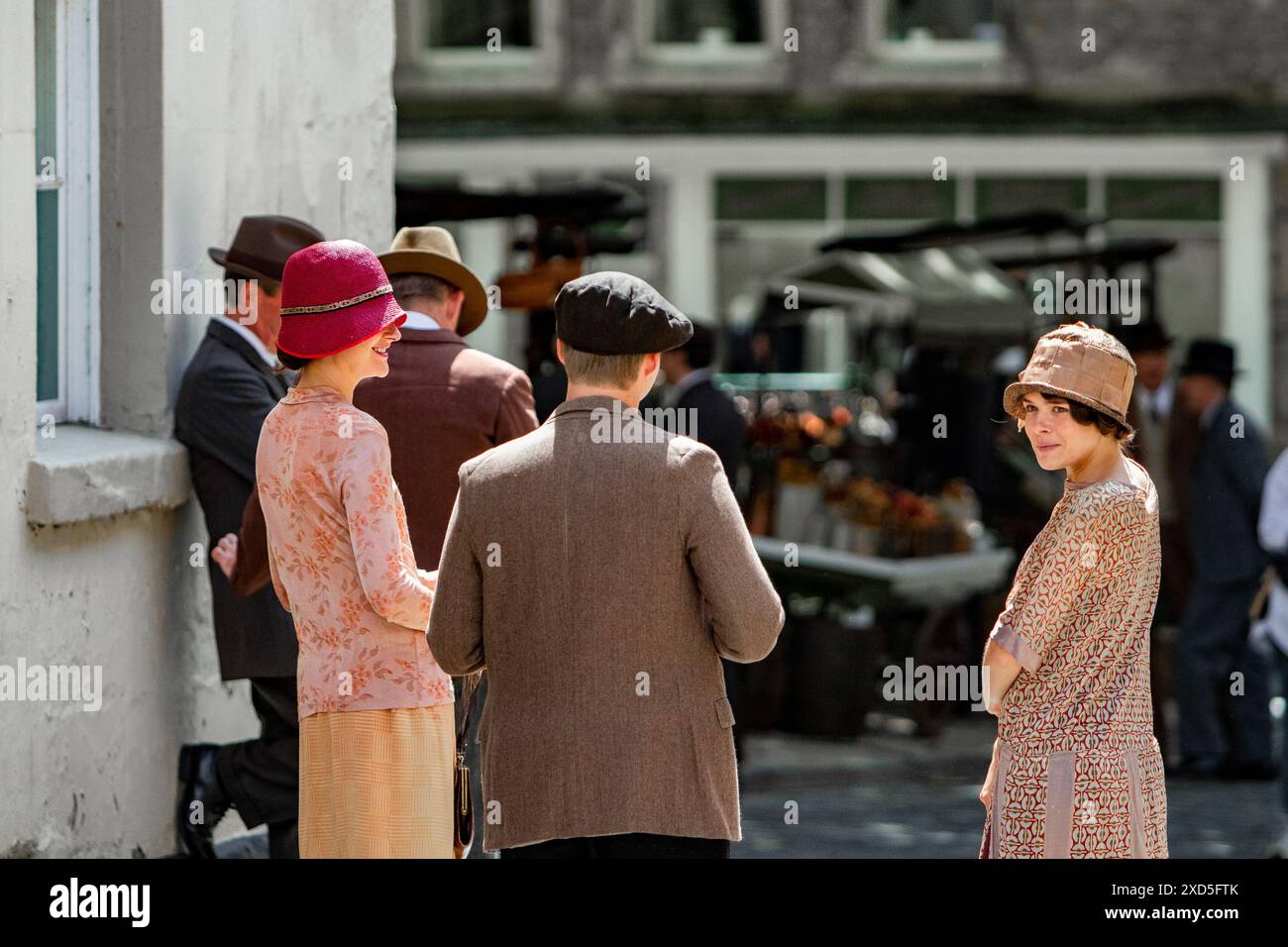 Filming takes place in Bath, UK for Agatha Christie's The Seven Dials ...