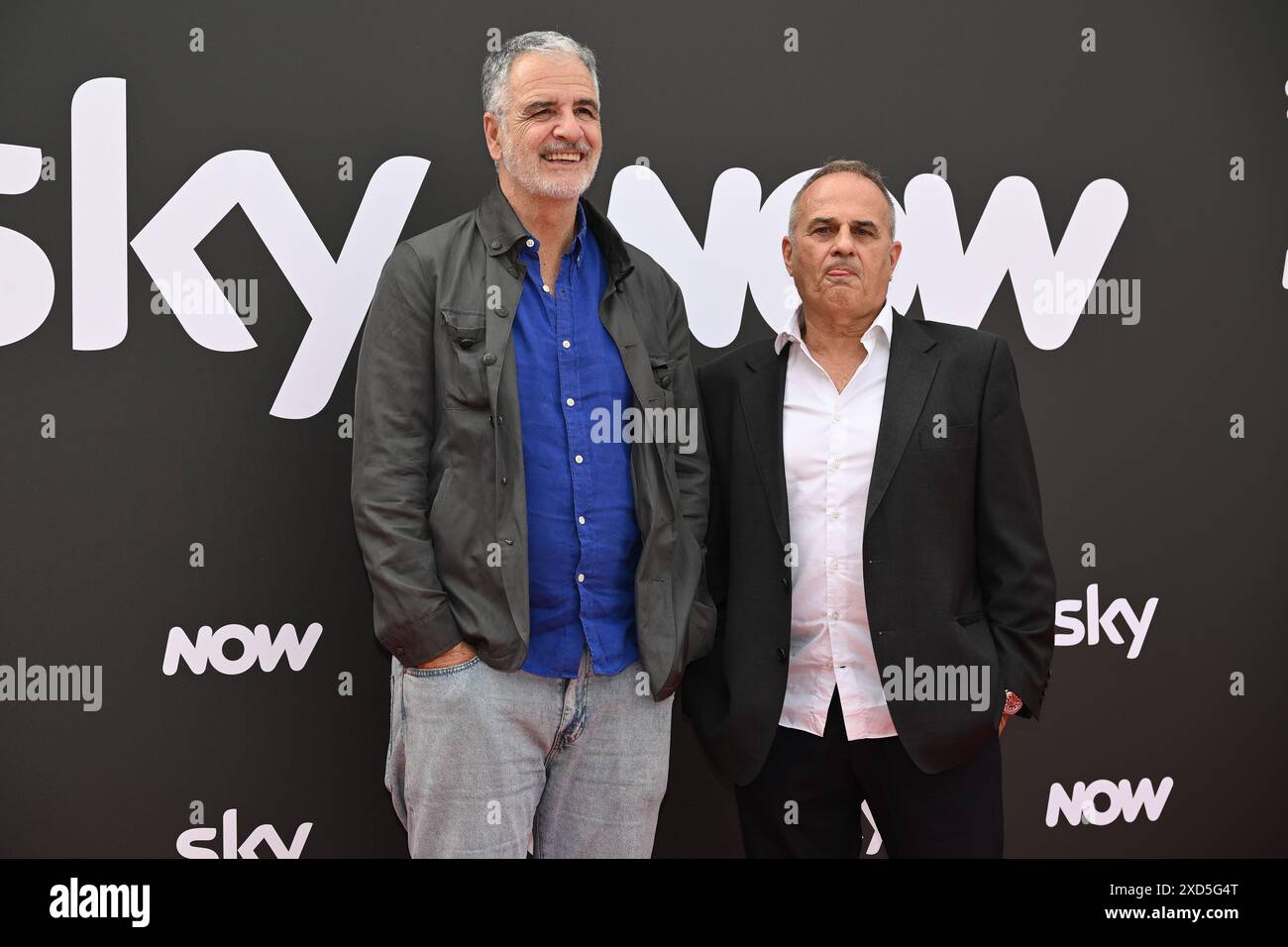Giorgio Gherarducci and Marco Santin are attending the Photocall SKY ...