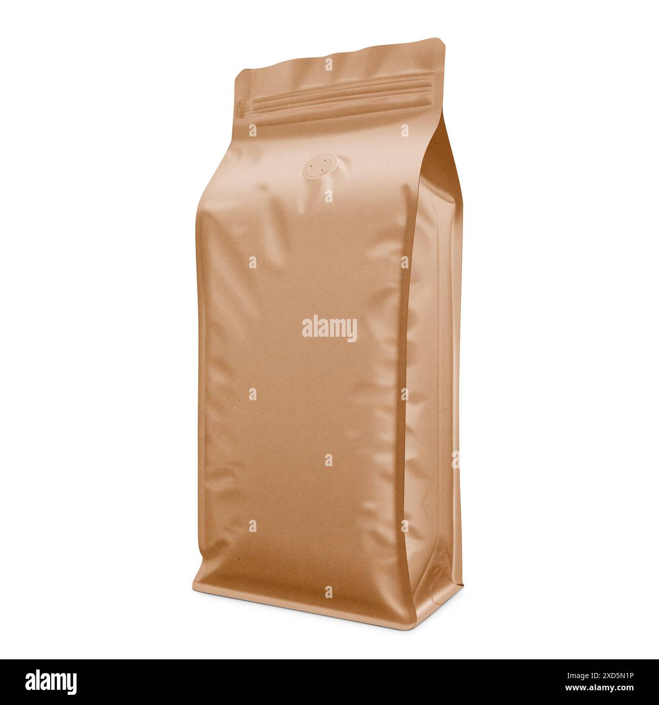 Coffee Bag Packaging Mockup 3D Rendering Isolated on White Background ...