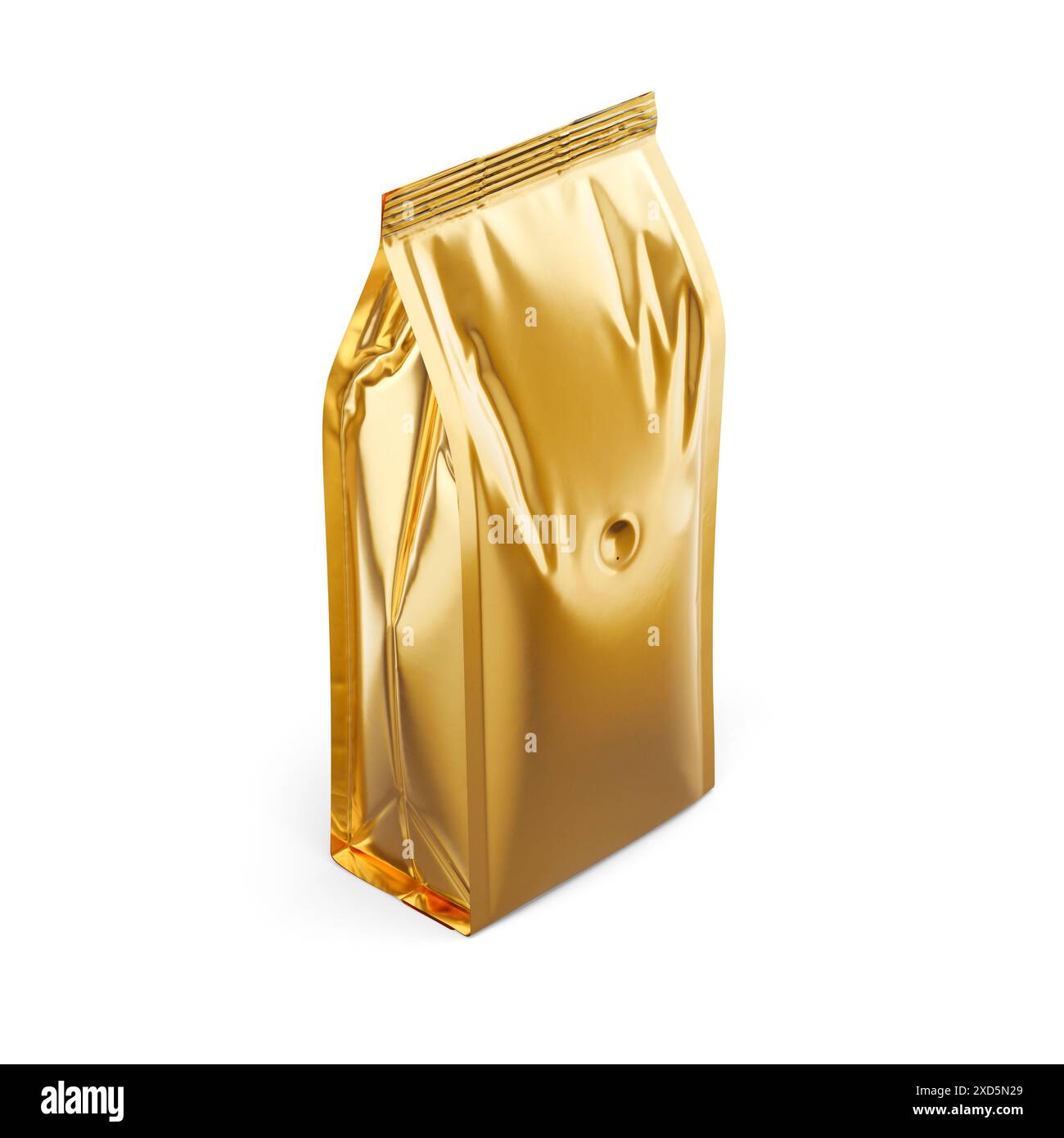Coffee Bag Packaging Mockup 3D Rendering Isolated on White Background ...