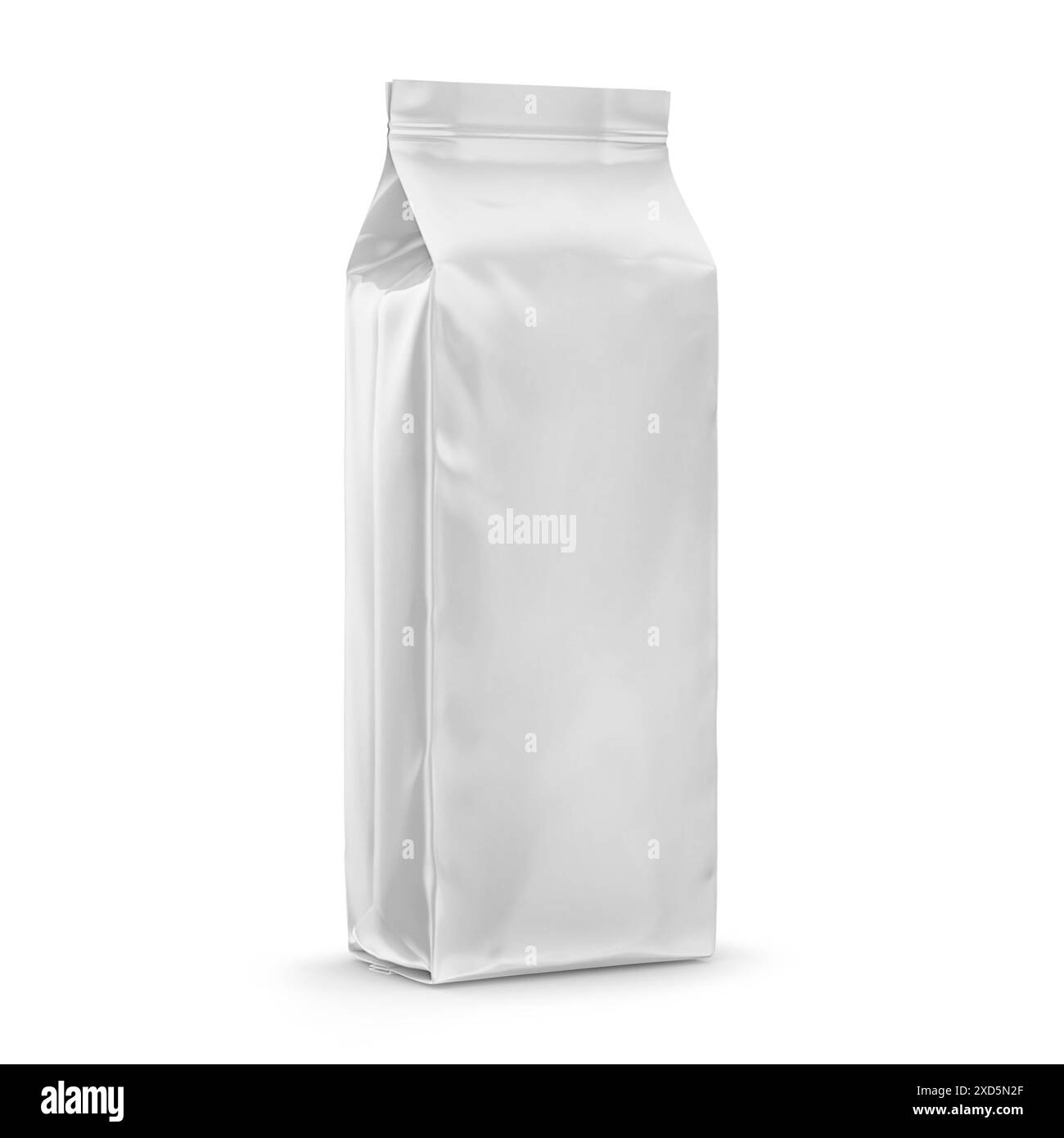Coffee Bag Packaging Mockup 3D Rendering Isolated on White Background ...