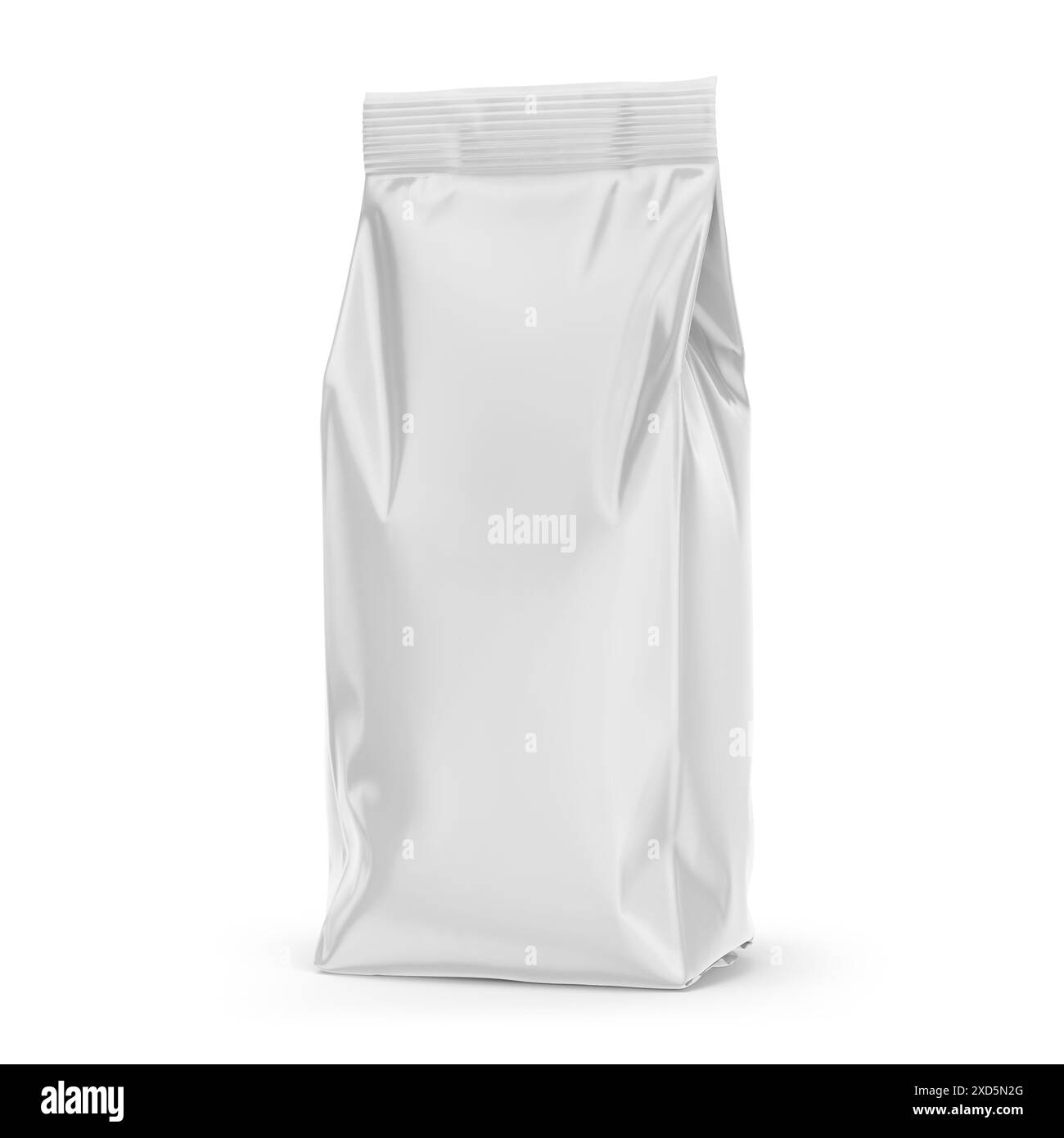 Coffee Bag Packaging Mockup 3D Rendering Isolated on White Background ...