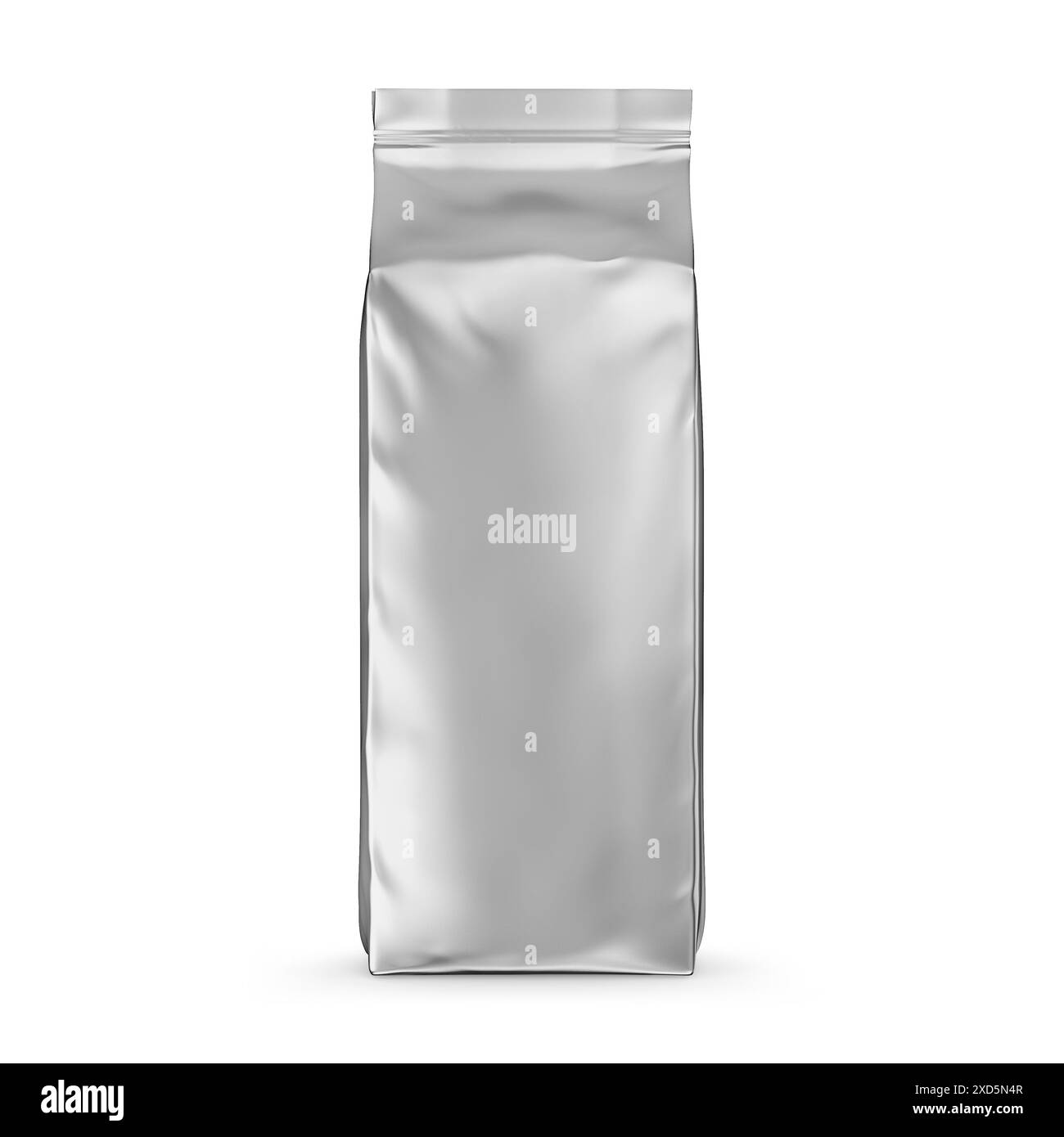 Coffee Bag Packaging Mockup 3D Rendering Isolated on White Background ...