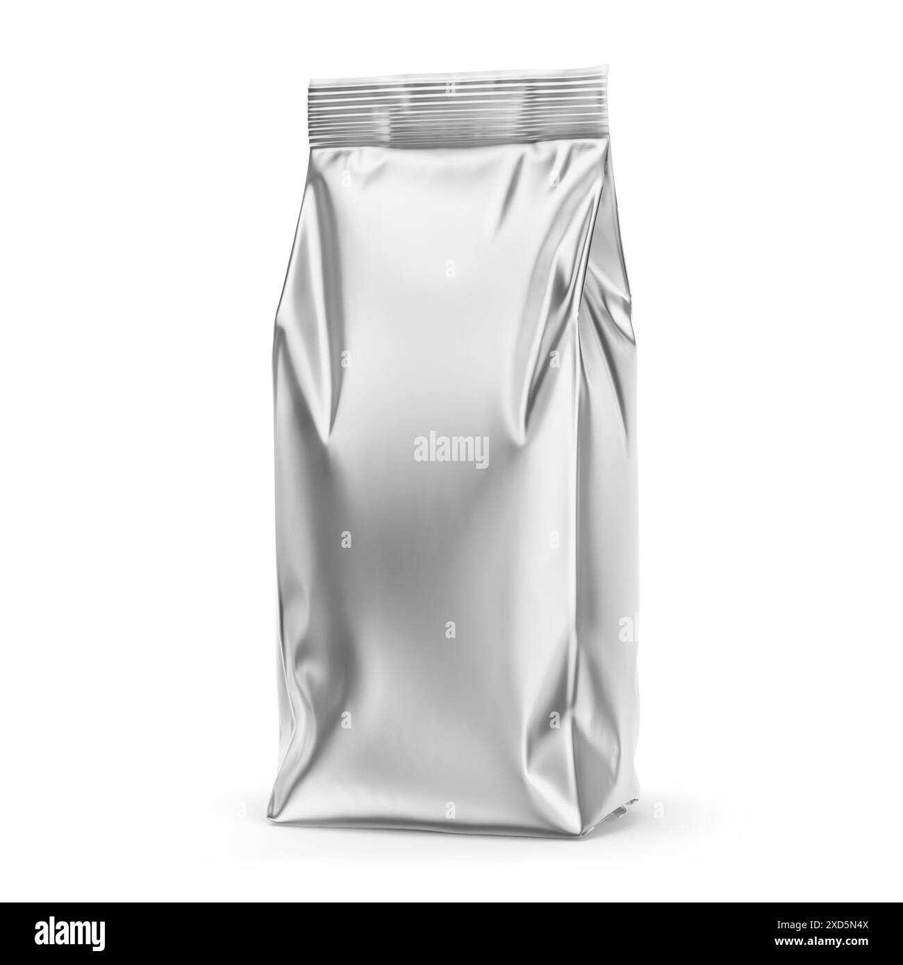 Coffee Bag Packaging Mockup 3D Rendering Isolated on White Background ...