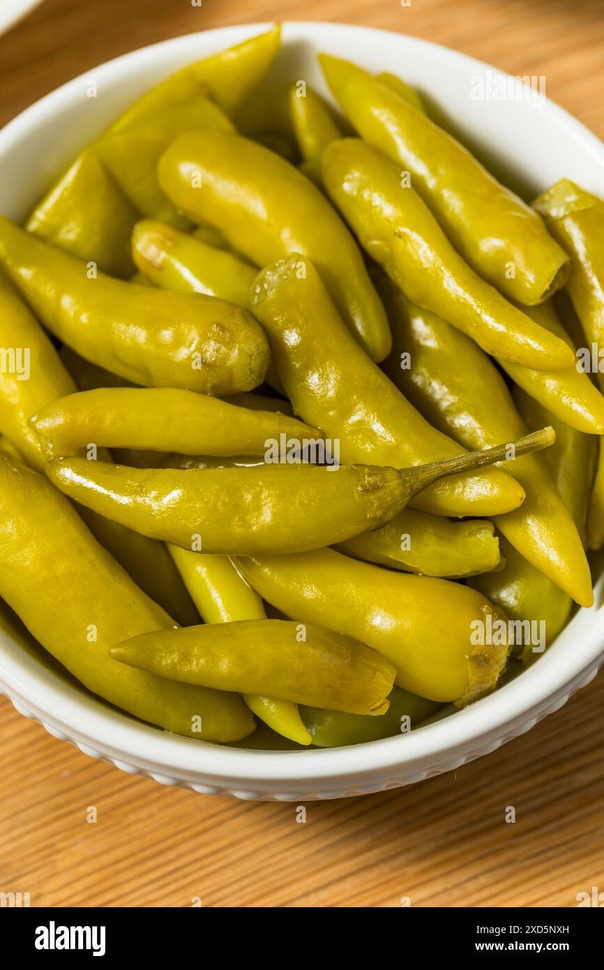 Pickled Spicy Chicago Sport Peppers in a Jar Stock Photo - Alamy