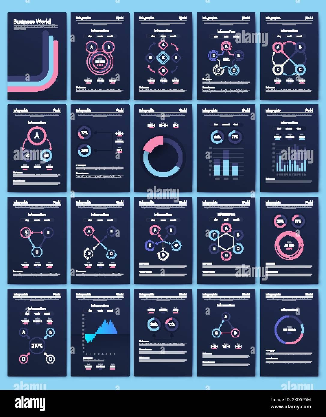 Vector graphics infographics with mobile phone. Template for creating ...
