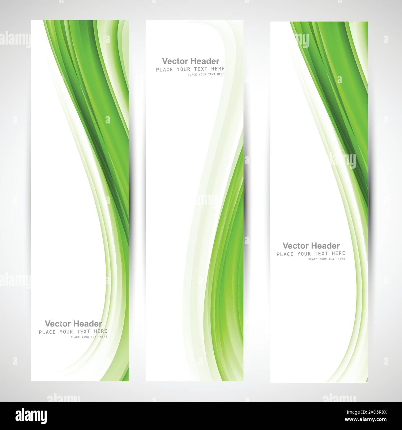 green wavy abstract banners collection Stock Vector Image & Art - Alamy
