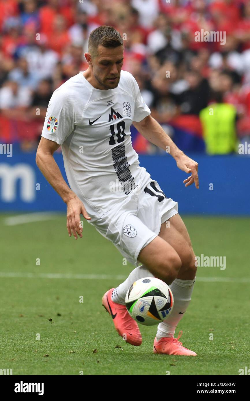 MUNICH, GERMANY JUNE 20 Timi Elsnik of Slovenia during the UEFA EURO