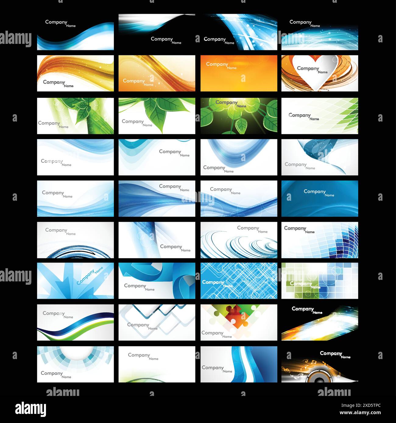 modern abstract business card set Stock Vector Image & Art - Alamy