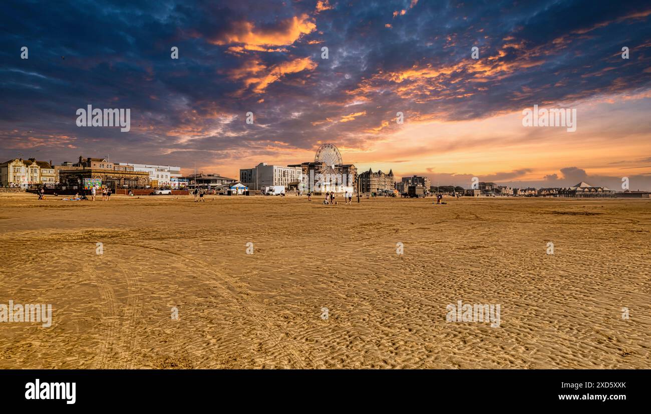 Weston-super-Mare in Somerset. Stock Photo