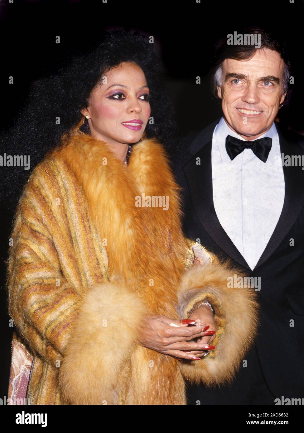 Diana Ross with Jack Briley,Oscar winning screenwriter Stock Photo