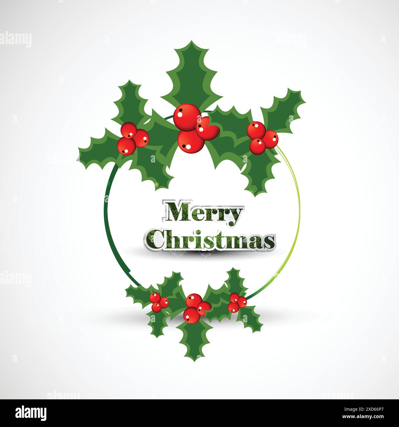 christmas circular frame vector design illustration Stock Vector
