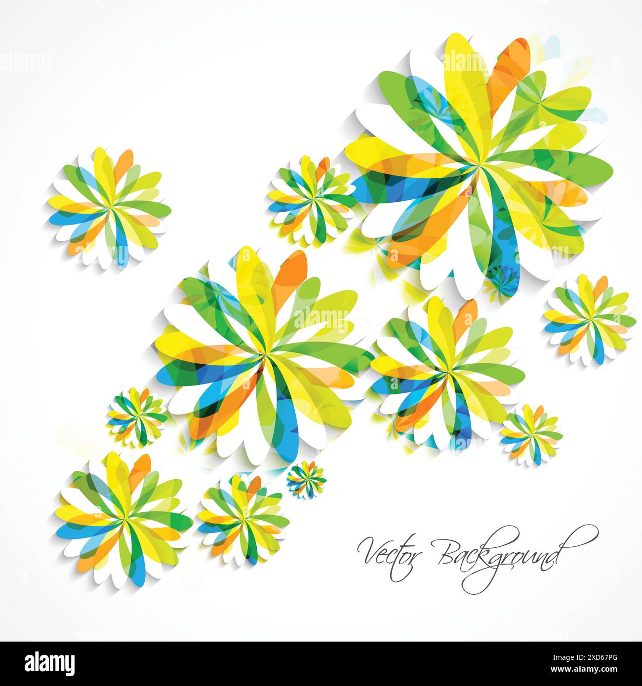 colorful floral background vector design illustration Stock Vector ...