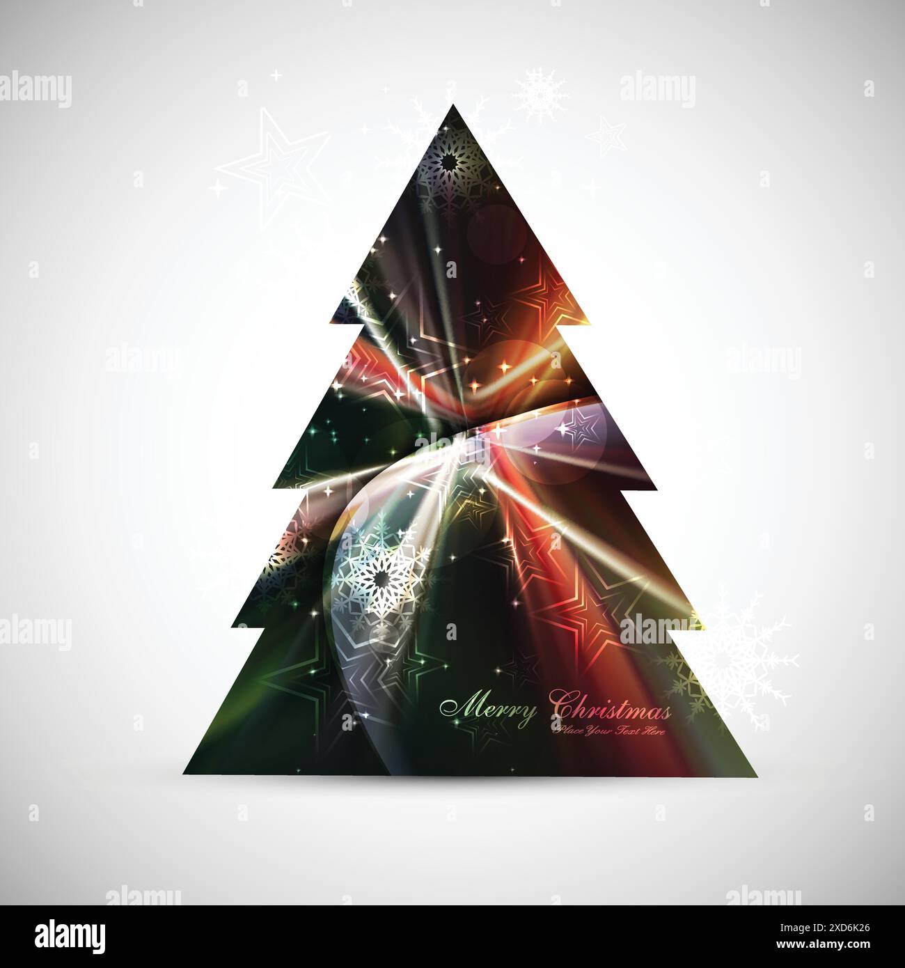 abstract shiny christmas tree vector design illustration Stock Vector ...