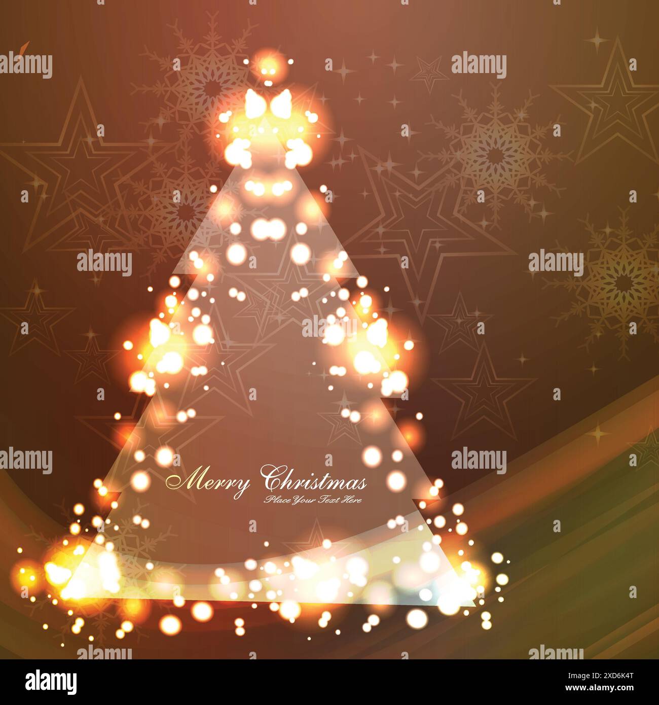 shiny christmas tree background vector design illustration Stock Vector ...