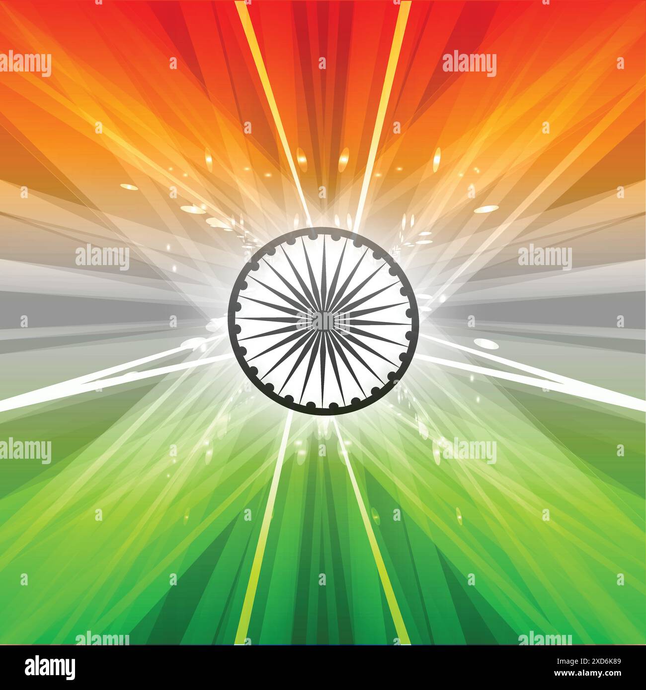 beautiful indian flag vector design illustration Stock Vector Image ...