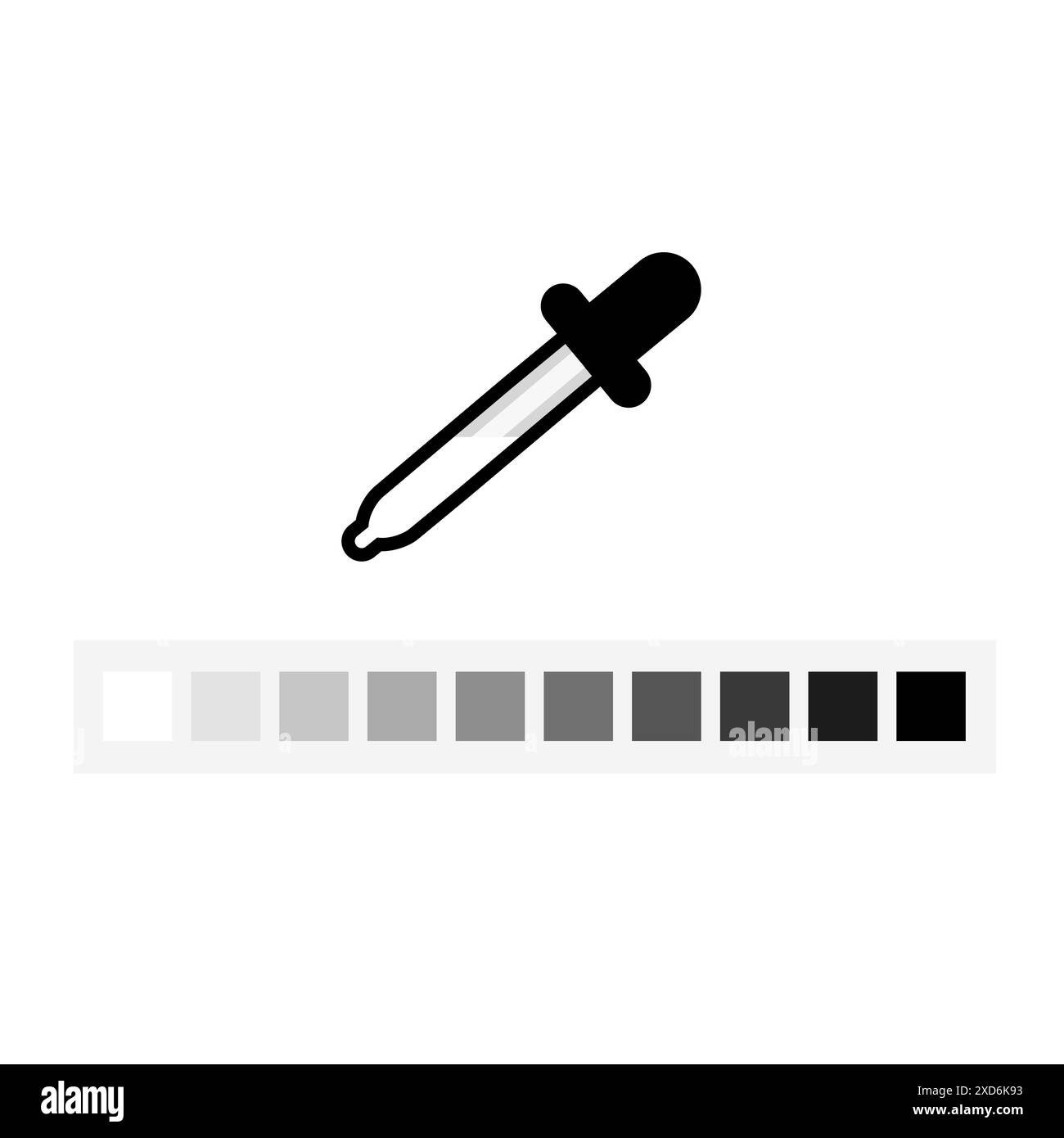 Pipette grey scale palette color picker stock vector image art alamy