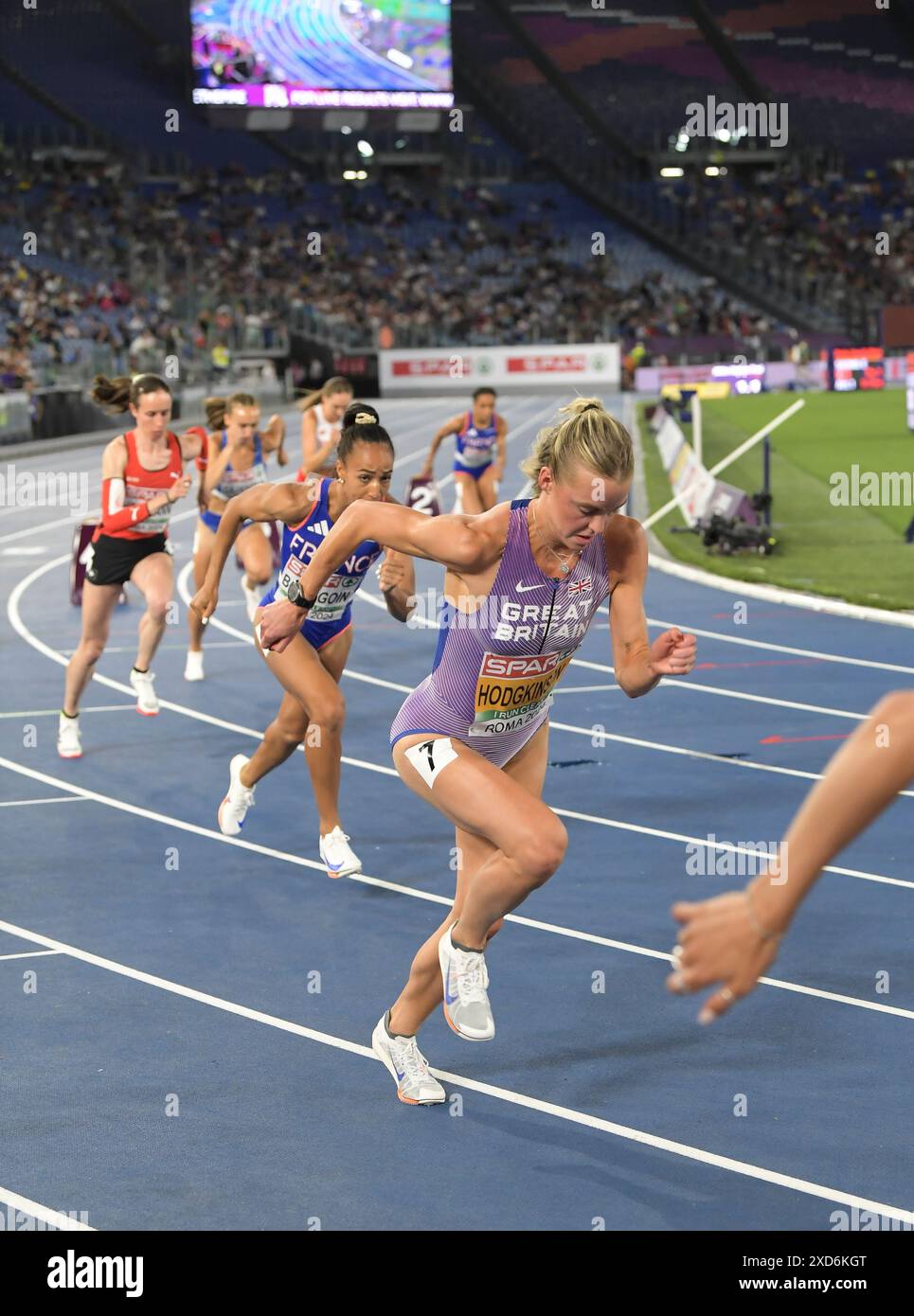 Keely Hodgkinson of Great Britain competing in the women’s 800m final ...