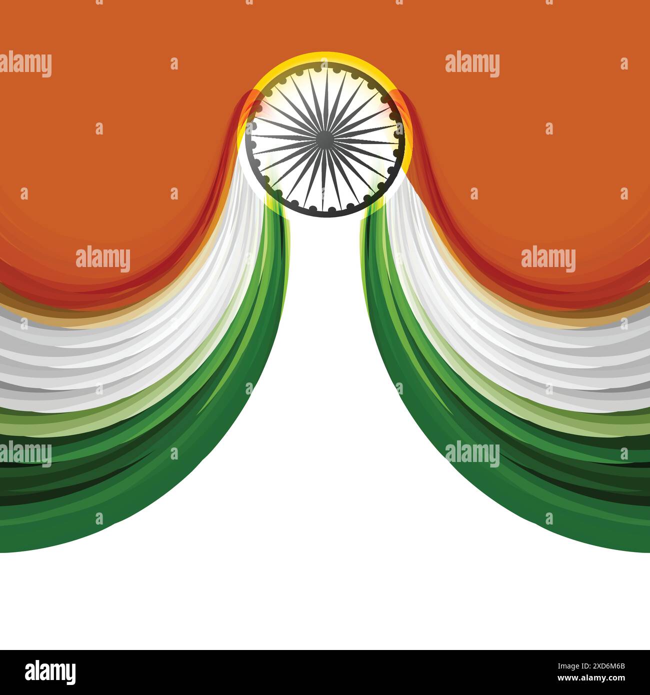 wavy background indian flag colors Stock Vector Image & Art - Alamy