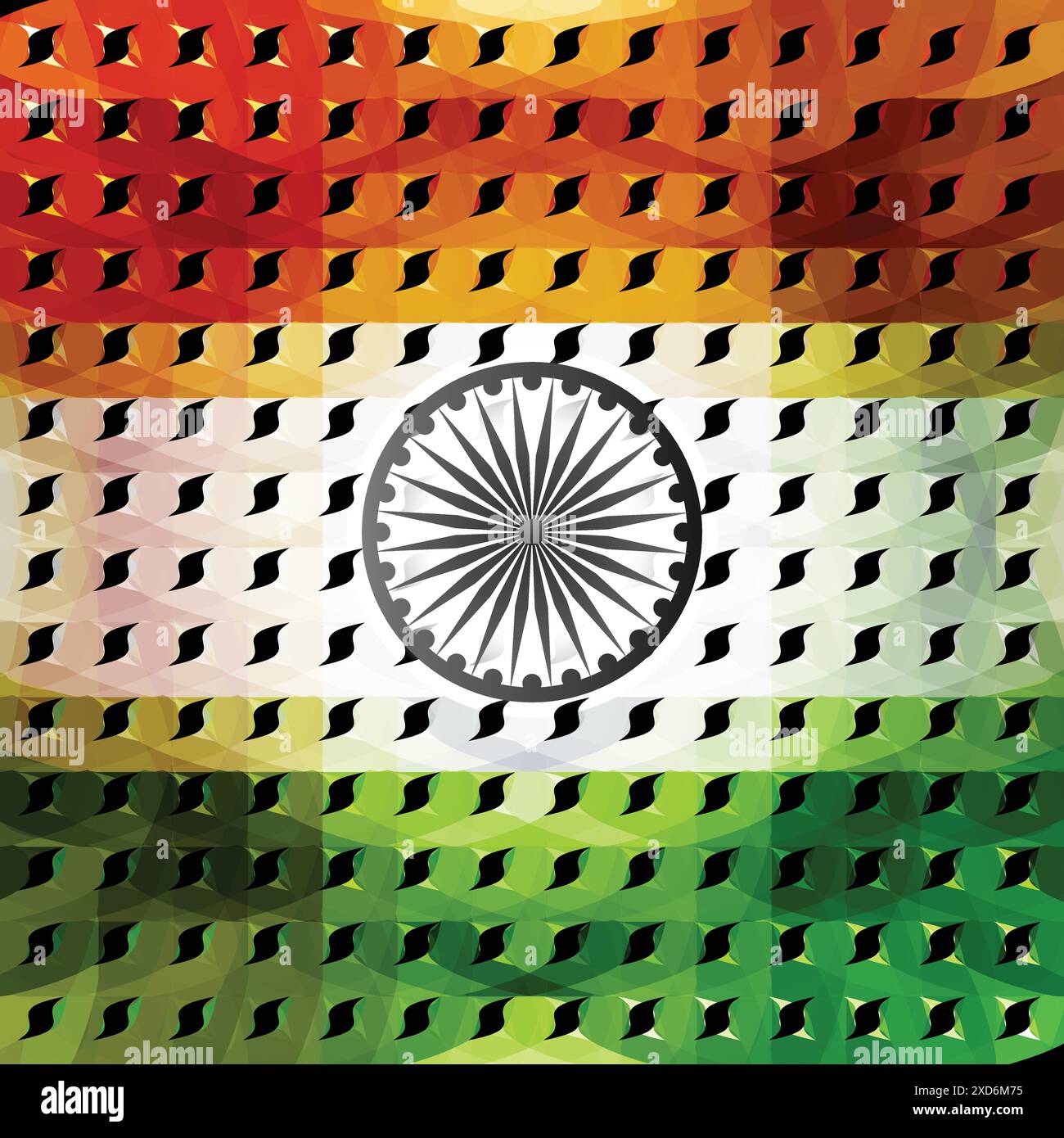 beautiful indian flag modern vector design illustration Stock Vector ...