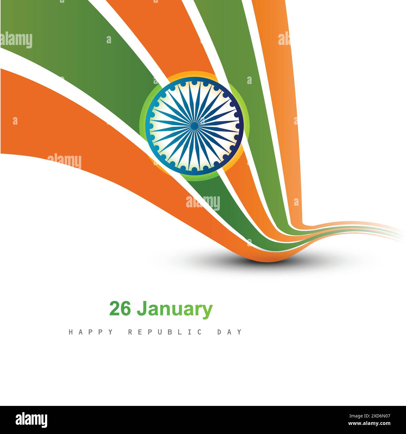 wavy beautiful indian flag vector design illustration Stock Vector ...